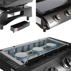 PLANCHA GAZ 3 BRULEURS
