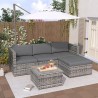 SALON DE JARDIN EXTERIEUR EN ROTIN