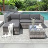 SALON DE JARDIN EXTERIEUR EN ROTIN